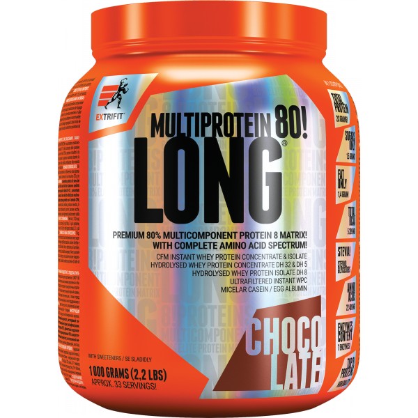 Long 80 Multiprotein - 30 g, jahoda-banán 3 Long 80 Multiprotein - 1000 g
