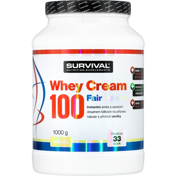 Whey Cream 100 Fair Power - 2000 g, čokoláda 2 slaný karamel