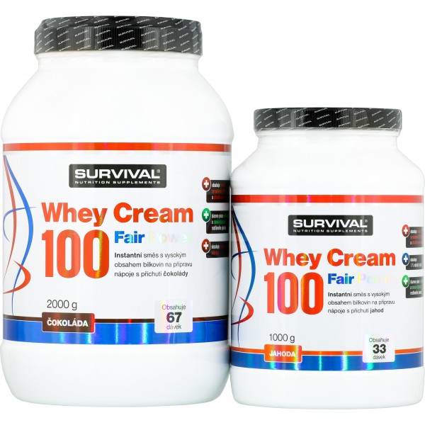 Whey Cream 100 Fair Power - 2000 g, čokoláda 3 Whey Cream 100 Fair Power - 2000 g, čokoláda - Obrázek 3