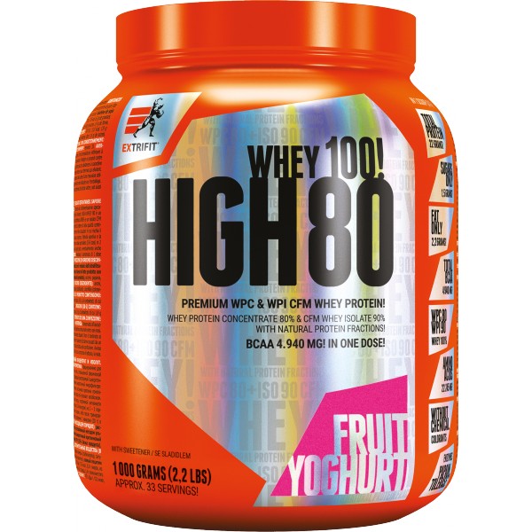 High Whey 80 - 2270 g, jahoda 2 High Whey 80 - 1000 g