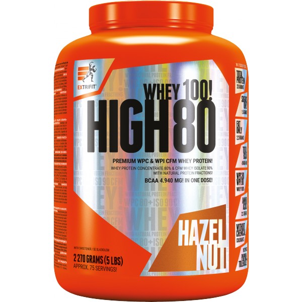 High Whey 80 - 2270 g, jahoda 1 čokoláda