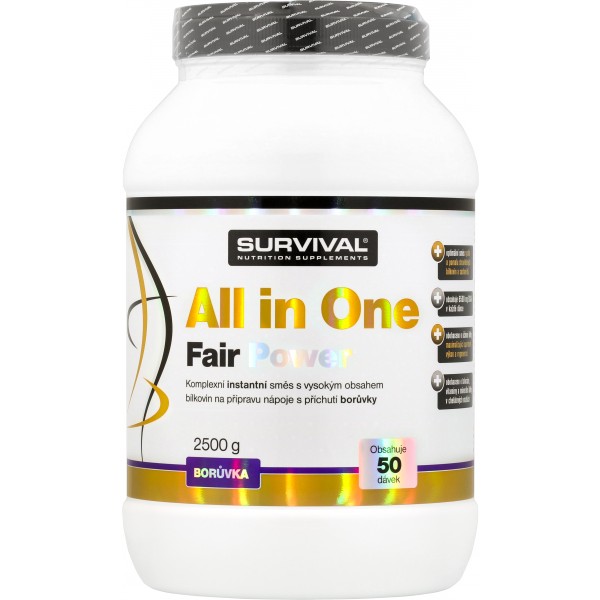 All in One Fair Power - 2500 g, borůvka 2 borůvka