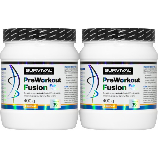 PreWorkout Fusion Fair Power - 400 g, pomeranč 3 PreWorkout Fusion Fair Power - 400 g, pomeranč - Obrázek 3