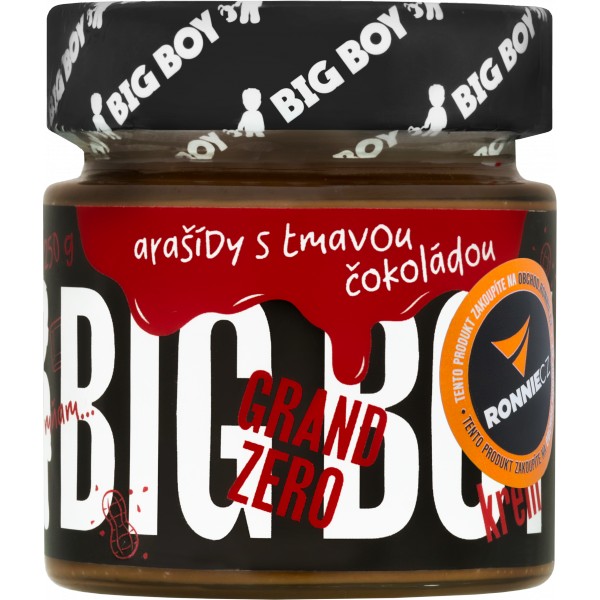 Arašídový krém Grand Zero - 250 g, bílá čoko 1 Arašídový krém Grand Zero - 250 g