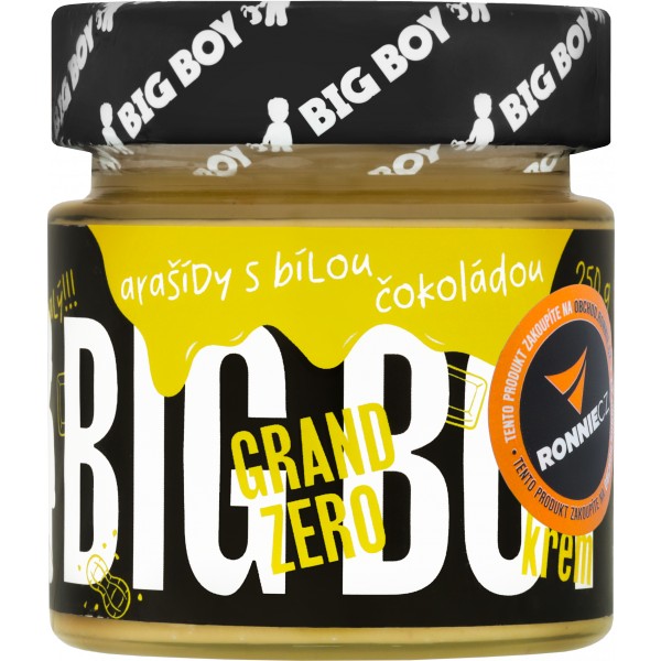 Arašídový krém Grand Zero - 250 g, bílá čoko 3 Arašídový krém Grand Zero - 250 g, bílá čoko - Obrázek 3