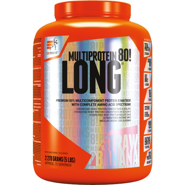 Long 80 Multiprotein - 30 g, jahoda-banán 2 čoko-kokos