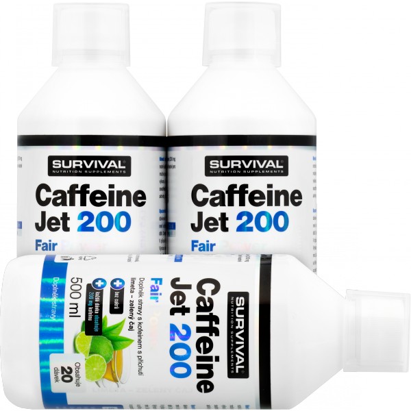 Caffeine Jet 200 Fair Power (500ml balení) - 500 ml, limeta-zelený čaj 3 Caffeine Jet 200 Fair Power (500ml balení) - 500 ml, limeta-zelený čaj - Obrázek 3