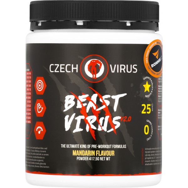 Beast Virus V2.0 - 16,7 g, mandarinka 3 růžový grep