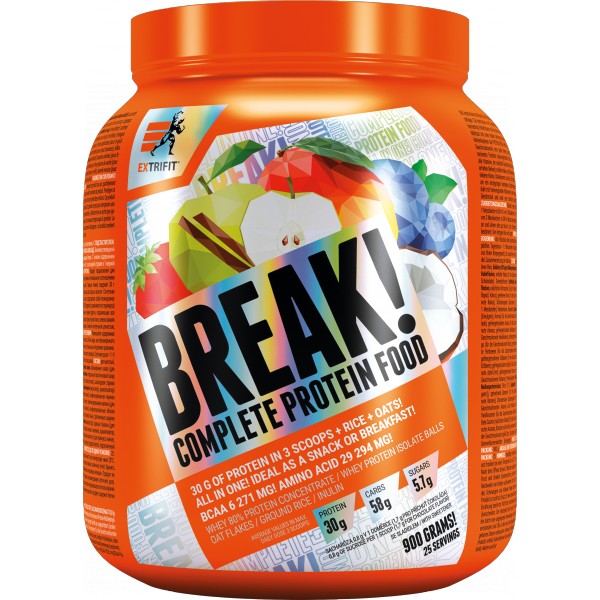 Protein Break! - 900 g, malina 1 jahoda