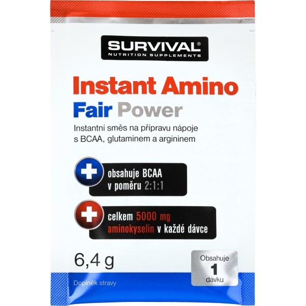 Instant Amino Fair Power - 400 g, jahodové mojito 2 ledový čaj - citron
