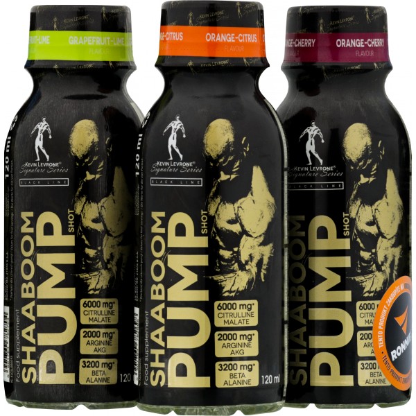Shaaboom Pump Shot - 120 ml, grep-limeta 2 pomeranč-citrus