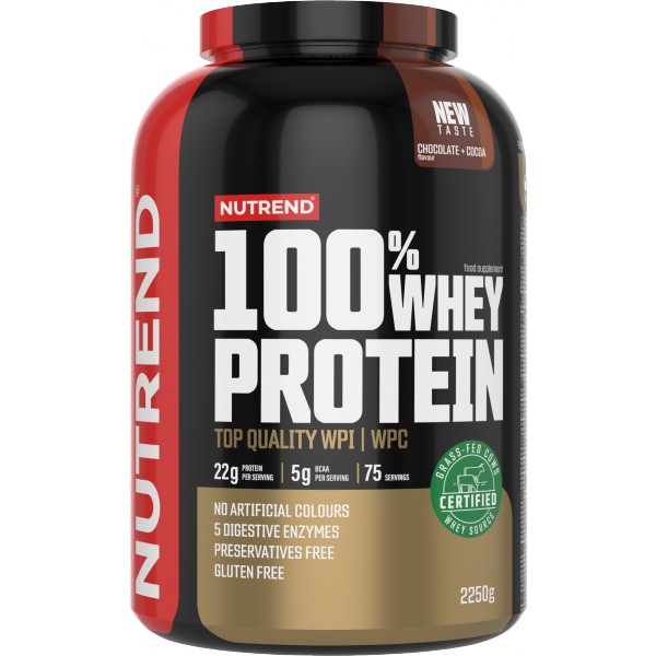 100 % Whey Protein - 2250 g, ledová káva 1 100 % Whey Protein - 2250 g