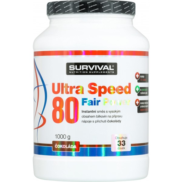 Ultra Speed 80 Fair Power - 2000 g, vanilka 2 jogurt-jahoda
