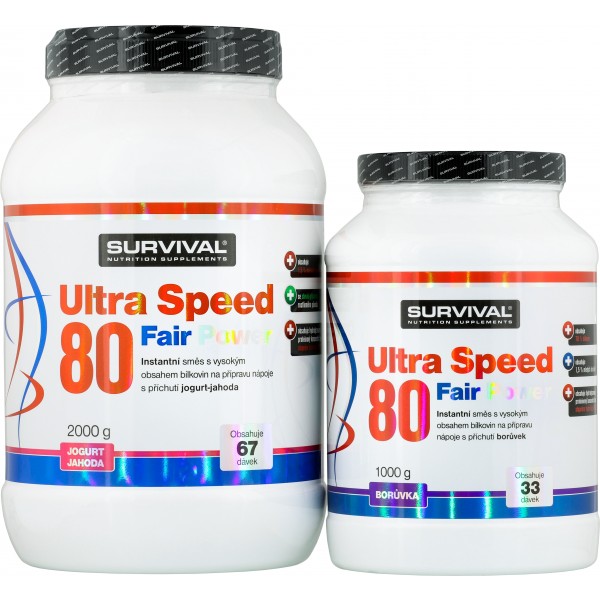 Ultra Speed 80 Fair Power - 2000 g, vanilka 3 Ultra Speed 80 Fair Power - 2000 g, vanilka - Obrázek 3
