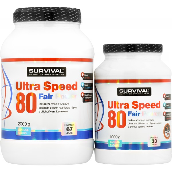 Ultra Speed 80 Fair Power - 2000 g, vanilka 5 Ultra Speed 80 Fair Power - 2000 g, vanilka - Obrázek 5