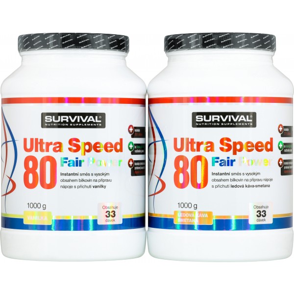 Ultra Speed 80 Fair Power - 2000 g, vanilka 6 Ultra Speed 80 Fair Power - 2000 g, vanilka - Obrázek 6