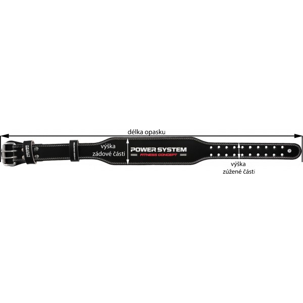 Opasek Power System Black - velikost XXL 6 Opasek Power System Black - velikost XXL - Obrázek 6