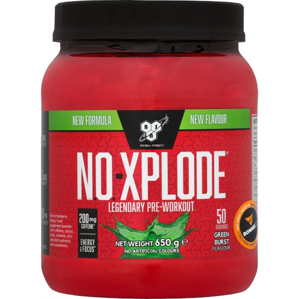 NO-Xplode - 390 g, green burst - kiwi-jahoda 3 purple power - hrozny