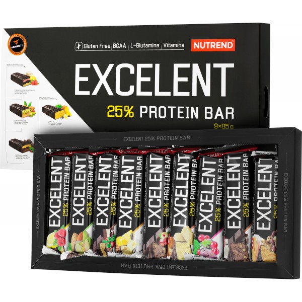 Excelent Protein Bar - 85 g, čokoláda-nugát-brusinka (double) 3 Excelent Protein Bar - 85 g, čokoláda-nugát-brusinka (double) - Obrázek 3