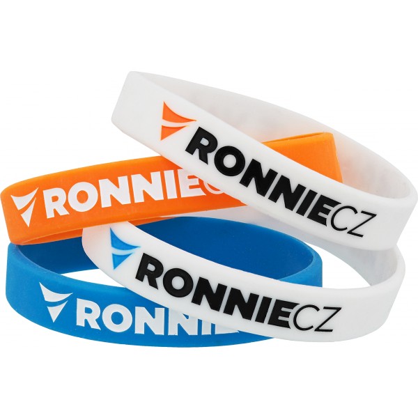 Náramek Ronnie.cz - bílo-oranžový 2 Náramek Ronnie.cz - bílo-oranžový - Obrázek 2