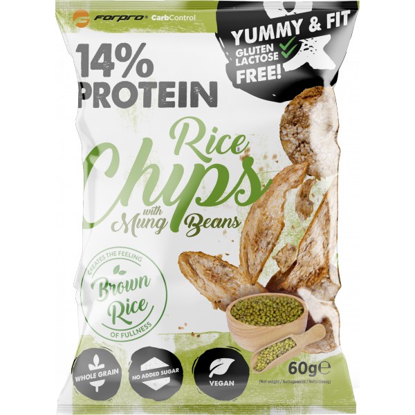 Proteinové rýžové chipsy ForPro® - 60 g, s mungo fazolemi 3 Proteinové rýžové chipsy ForPro® - 60 g, s mungo fazolemi - Obrázek 3