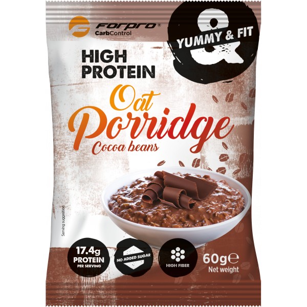 Proteinová ovesná kaše ForPro® - 60 g, kakao 1 Proteinová ovesná kaše ForPro® - 60 g