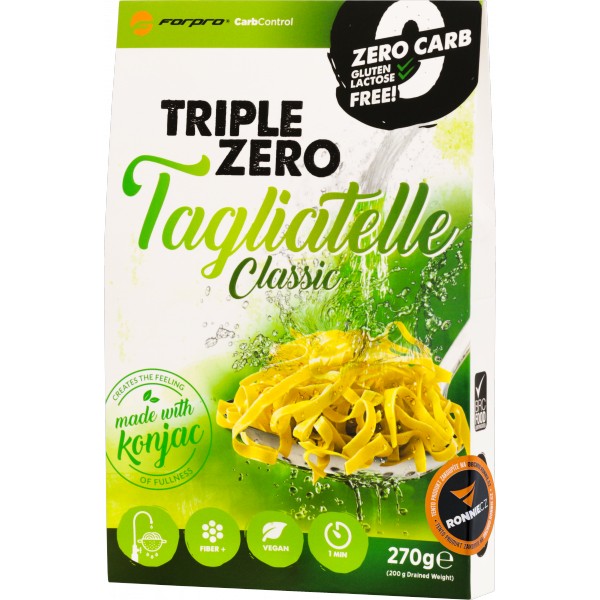 Konjakové těstoviny bez sacharidů ForPro® (tagliatelle) - 270 g, classic 1 Konjakové těstoviny bez sacharidů ForPro® (tagliatelle) - 270 g