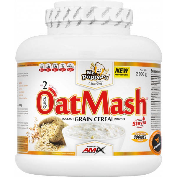 OatMash - 20x 50 g, arašídové máslo - cookies 3 natural