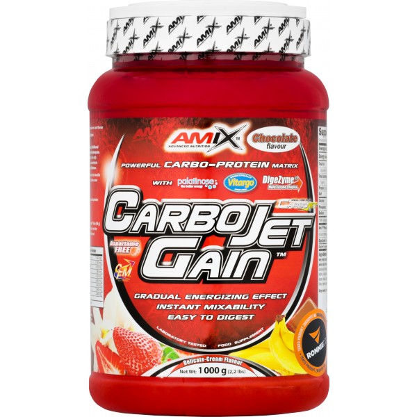 CarboJet Gain - 1000 g, jahoda 1 banán