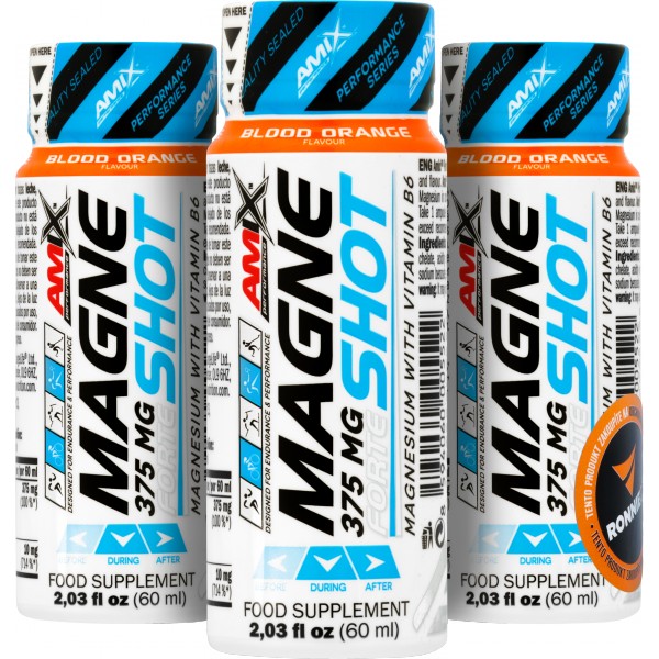 Hořčík • MagneShot Forte - 60 ml, červený pomeranč 2 červený pomeranč