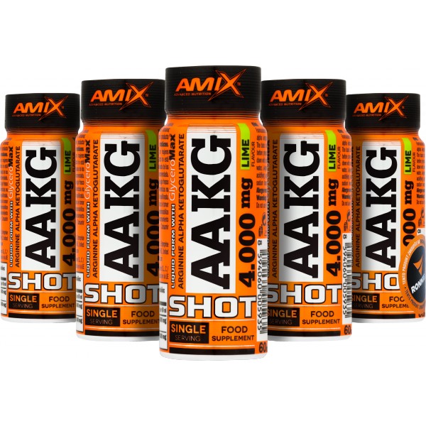 AAKG 4000 mg Shot - 20x 60 ml, limeta 4 AAKG 4000 mg Shot - 20x 60 ml, limeta - Obrázek 4