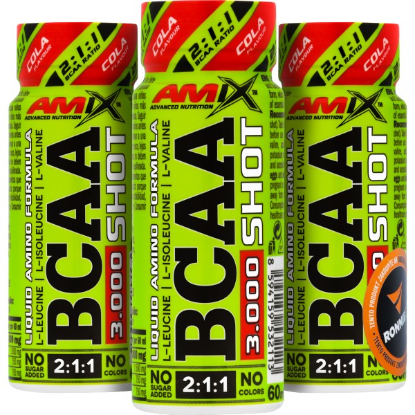 BCAA 3000 Shot - 20x 60 ml, meloun 3 cola