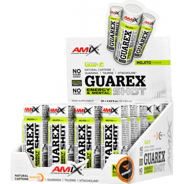 Guarex Energy & Mental Shot - 20x 60 ml, mojito 1 Guarex Energy & Mental Shot - 20x 60 ml