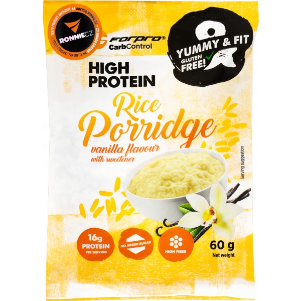 Proteinová rýžová kaše ForPro® - 60 g, kakao 2 vanilka