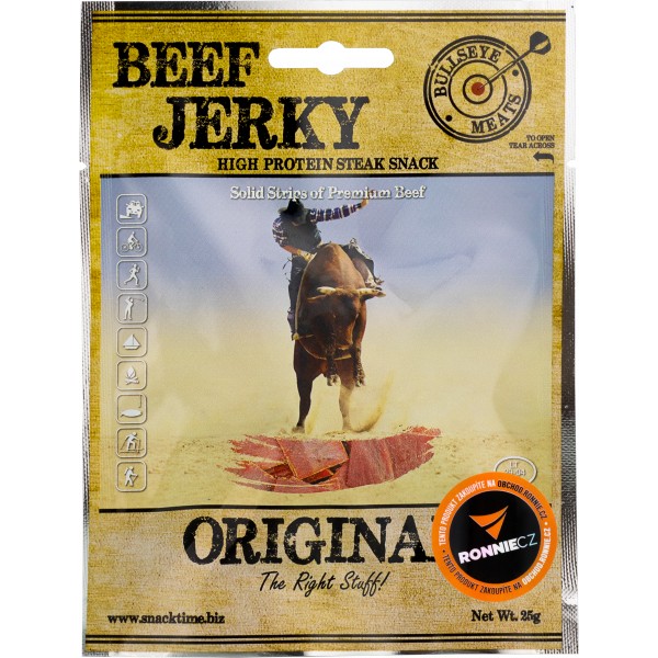 Sušené maso Bullseye Meats Beef Jerky - 50 g, teriyaki 3 cajun hot