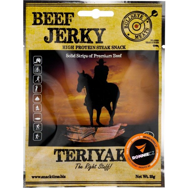 Sušené maso Bullseye Meats Beef Jerky - 50 g, teriyaki 5 Sušené maso Bullseye Meats Beef Jerky - 50 g, teriyaki - Obrázek 5