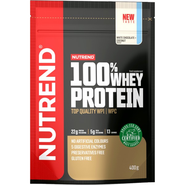 100 % Whey Protein - 2250 g, ledová káva 3 pistácie