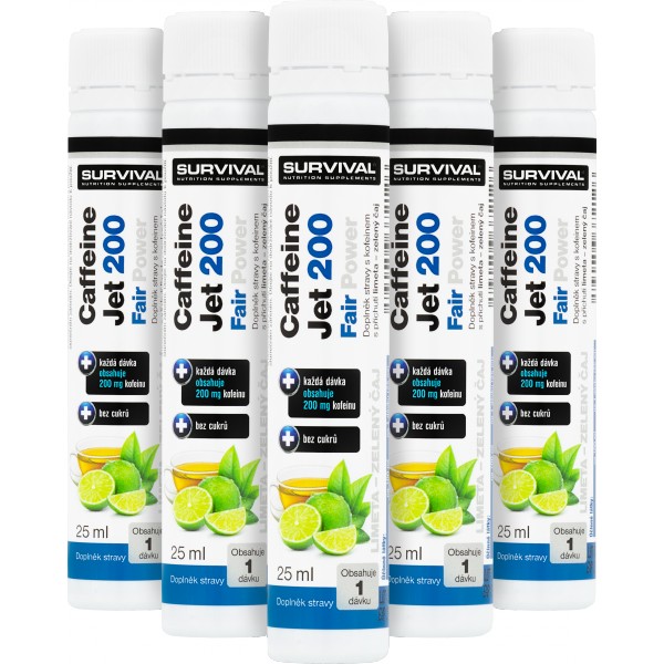 Caffeine Jet 200 Fair Power (monodózy) - 25 ml, limeta-zelený čaj 3 Caffeine Jet 200 Fair Power (monodózy) - 25 ml, limeta-zelený čaj - Obrázek 3