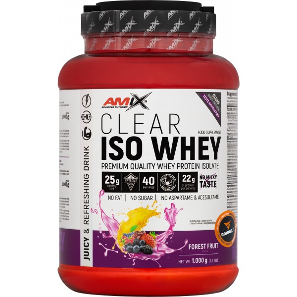 Clear Iso Whey - 500 g, citron-limeta 3 lesní plody