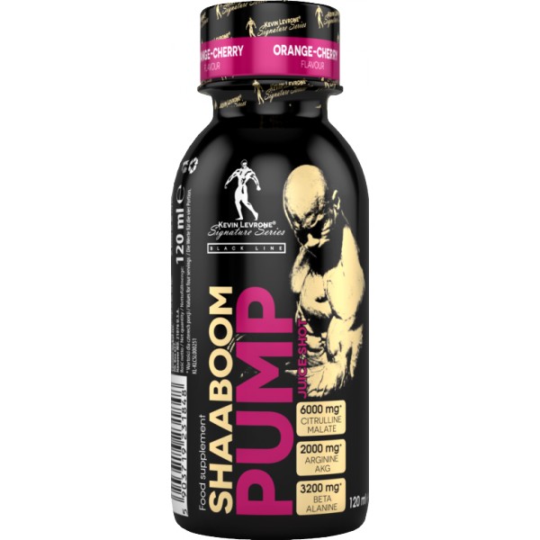 Shaaboom Pump Juice Shot - 120 ml, pomeranč-višeň 2 exotic
