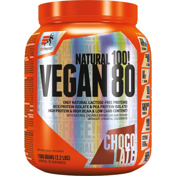 Vegan 80 - 2000 g, čokoláda 2 ledová káva