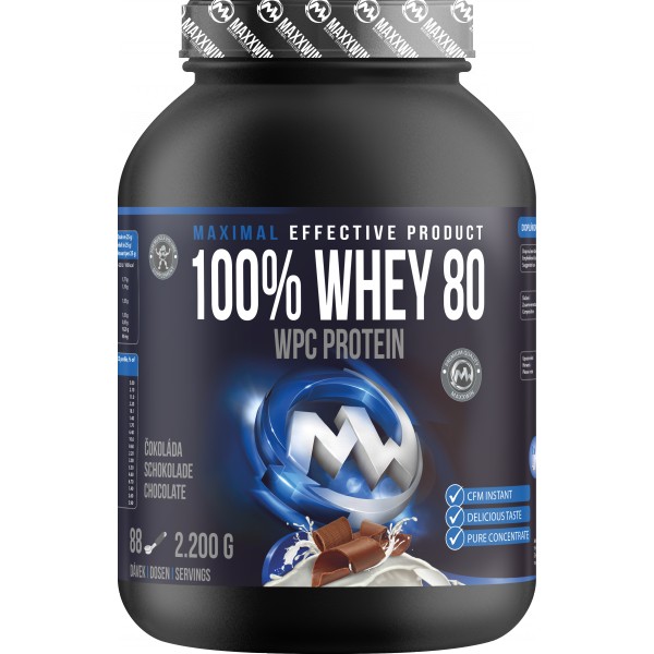 100 % Whey 80 - 900 g, vanilka 2 vanilka