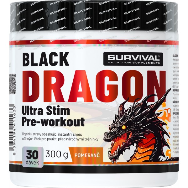 Black Dragon Ultra Stim Pre-workout - 300 g, ostružina 1 Black Dragon Ultra Stim Pre-workout - 300 g