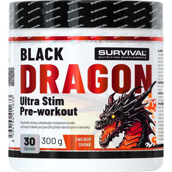 Black Dragon Ultra Stim Pre-workout - 300 g, ostružina 5 Black Dragon Ultra Stim Pre-workout - 300 g, ostružina - Obrázek 5