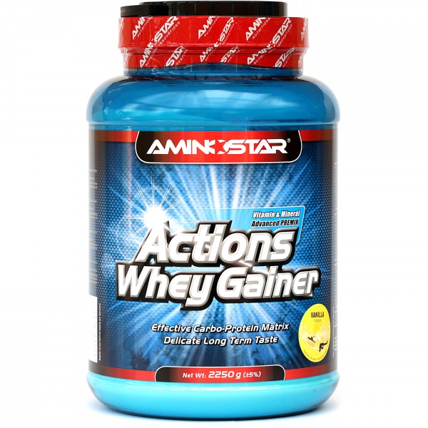 Actions Whey Gainer - 1000 g, čokoláda 2 jahoda