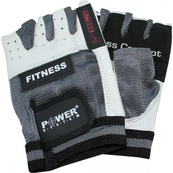 Rukavice Fitness - 1 pár, L - bílo-černé 4 Rukavice Fitness - 1 pár, L - bílo-černé - Obrázek 4