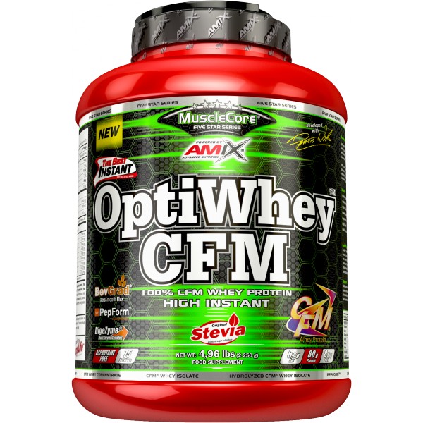 OptiWhey CFM - 2250 g, vanilka 1 čoko-kokos