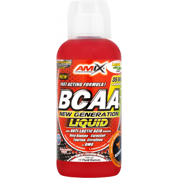 BCAA New Generation Liquid - 500 ml, růžová limonáda 1 BCAA New Generation Liquid - 500 ml
