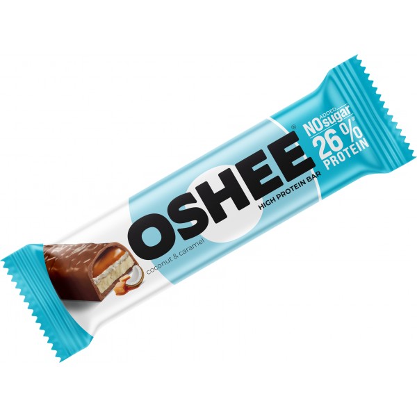 Oshee High Protein Bar - 49 g, vanilka 2 malina-mandle