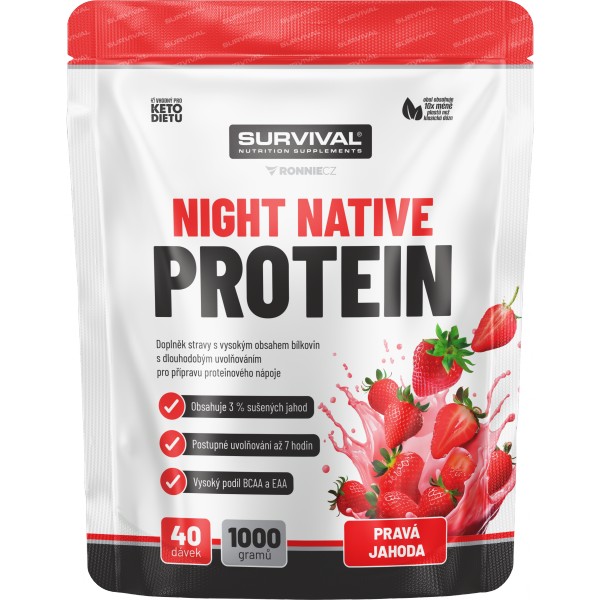 Night Native Protein - 1000 g, francouzská vanilka 1 Night Native Protein - 1000 g